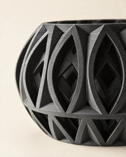 Oval Cage Planter – close-up of the printed texture