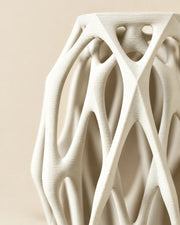 Oval Cage Vase – close-up of the printed texture