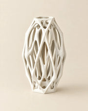 Oval Cage Vase – three-quarter studio view