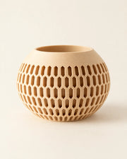 Oval Mesh Planter – three-quarter studio view