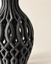 Oval Net Vase – close-up of the printed texture