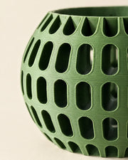 Oval Perf Orchid Planter – close-up of the printed texture