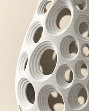 Oval Perf Vase – close-up of the printed texture