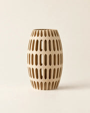 Oval Slot Vase – front view