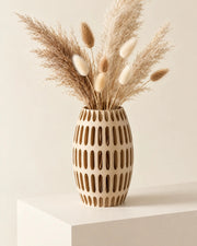 Oval Slot Vase – styled in use