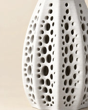 Perf Tower Vase – close-up of the printed texture