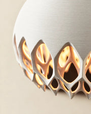 Petal Flame Pendant Light – close-up of the printed texture