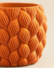 Petal Scale Planter – close-up of the printed texture