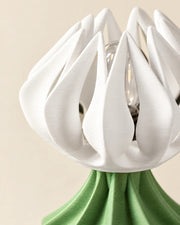 Petal Shade Table Lamp – close-up of the printed texture