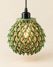 Pinecone Pendant Light – three-quarter studio view