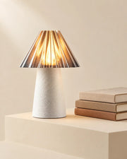 Pleat Cone Mini Lamp – styled in use