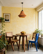 Pleat Flare Pendant Light – styled on a console