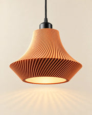 Pleat Flare Pendant Light – styled in use