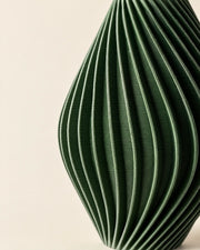 Pleat Hourglass Vase – close-up of the printed texture