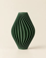 Pleat Hourglass Vase – front view