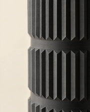 Pleat Stack Vase – close-up of the printed texture