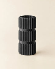 Pleat Stack Vase – three-quarter studio view