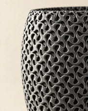Pore Cylinder Planter – close-up of the printed texture