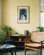 Pore Cylinder Planter – styled on a console