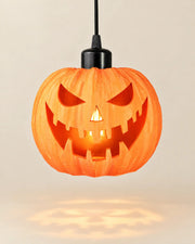 Pumpkin Lantern Pendant Light – styled in use