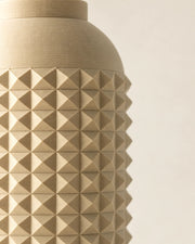 Pyramid Stud Vase – close-up of the printed texture