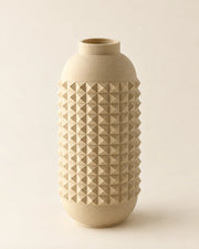 Pyramid Stud Vase – three-quarter studio view