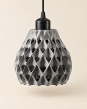 Quilt Bell Pendant Light – three-quarter studio view