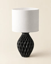 Quilt Bulb Table Lamp – three-quarter studio view