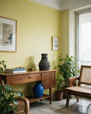 Quilt Bulb Vase – styled on a console