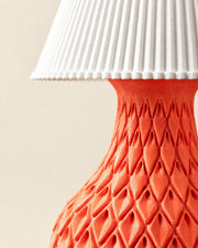 Quilt Cone Table Lamp – close-up of the printed texture