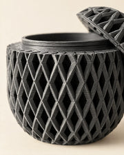 Quilt Jar – close-up of the printed texture