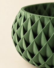 Quilted Basin Planter – close-up of the printed texture