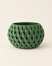 Quilted Basin Planter – front view