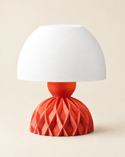 Quilted Dome Table Lamp – three-quarter studio view