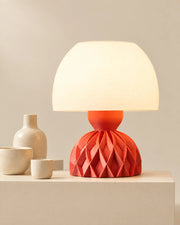 Quilted Dome Table Lamp – styled in use