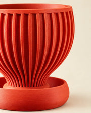 Radial Bowl Planter – close-up of the printed texture