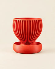 Radial Bowl Planter – front view