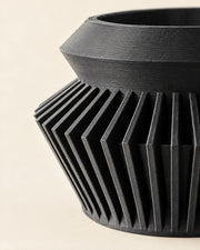 Radial Flare Planter – close-up of the printed texture