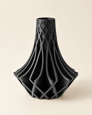 Radial Flare Vase – three-quarter studio view