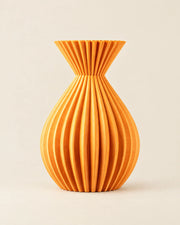 Radial Pleat Vase – front view