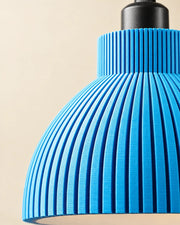 Rib Bell Pendant Light – close-up of the printed texture