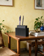 Rib Block Holder – styled on a console