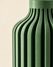 Rib Bottle Vase – close-up of the printed texture