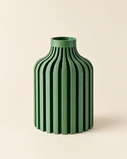 Rib Bottle Vase – three-quarter studio view