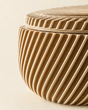 Rib Bowl Jar – close-up of the printed texture