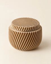Rib Bowl Jar – three-quarter studio view