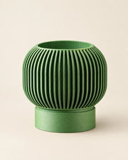 Rib Bowl Planter – three-quarter studio view