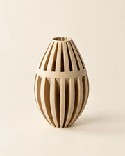 Rib Bud Vase – three-quarter studio view