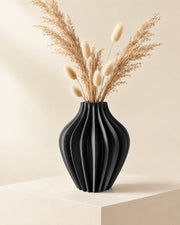 Rib Bulb Vase – styled in use