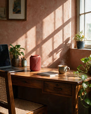 Rib Canister – on a work desk in morning sun